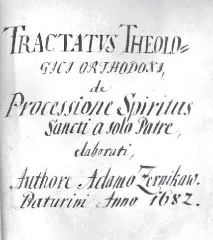 Image - Treatise by Adam Zornikau (title page)